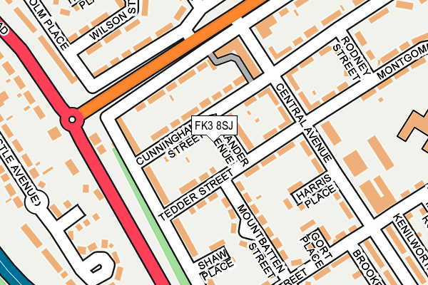 FK3 8SJ map - OS OpenMap – Local (Ordnance Survey) FK3 8SJ map - OS OpenMap – Local (Ordnance Survey)