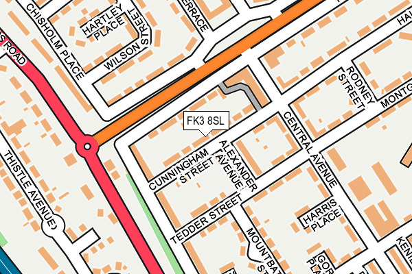 FK3 8SL map - OS OpenMap – Local (Ordnance Survey) FK3 8SL map - OS OpenMap – Local (Ordnance Survey)