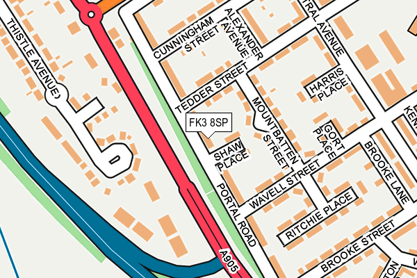 FK3 8SP map - OS OpenMap – Local (Ordnance Survey) FK3 8SP map - OS OpenMap – Local (Ordnance Survey)