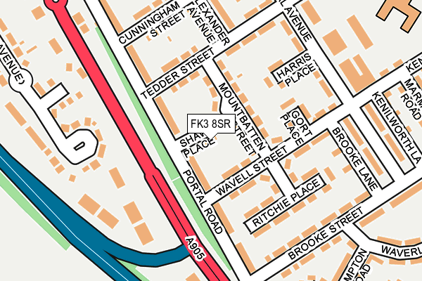FK3 8SR map - OS OpenMap – Local (Ordnance Survey) FK3 8SR map - OS OpenMap – Local (Ordnance Survey)