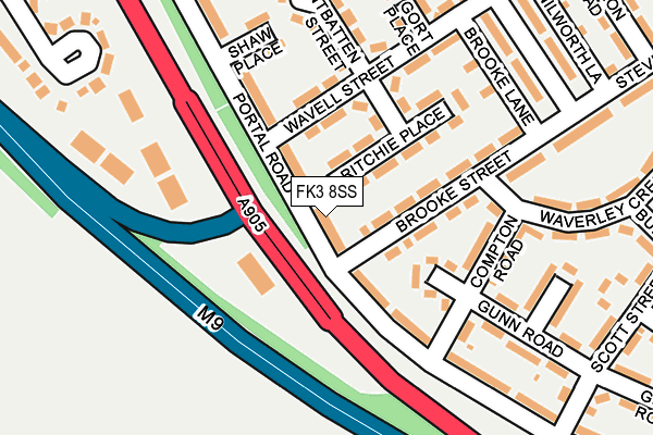 FK3 8SS map - OS OpenMap – Local (Ordnance Survey) FK3 8SS map - OS OpenMap – Local (Ordnance Survey)