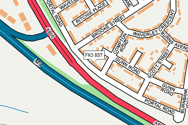 FK3 8ST map - OS OpenMap – Local (Ordnance Survey) FK3 8ST map - OS OpenMap – Local (Ordnance Survey)