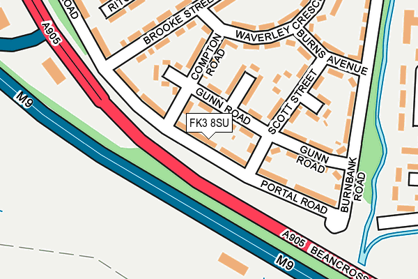 FK3 8SU map - OS OpenMap – Local (Ordnance Survey) FK3 8SU map - OS OpenMap – Local (Ordnance Survey)