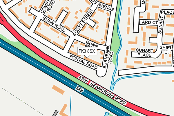 FK3 8SX map - OS OpenMap – Local (Ordnance Survey) FK3 8SX map - OS OpenMap – Local (Ordnance Survey)