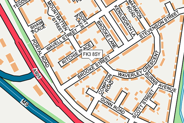 FK3 8SY map - OS OpenMap – Local (Ordnance Survey) FK3 8SY map - OS OpenMap – Local (Ordnance Survey)