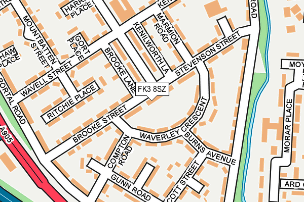 FK3 8SZ map - OS OpenMap – Local (Ordnance Survey) FK3 8SZ map - OS OpenMap – Local (Ordnance Survey)