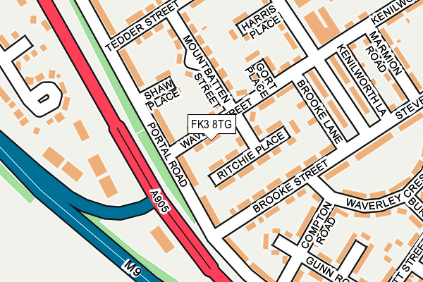 FK3 8TG map - OS OpenMap – Local (Ordnance Survey) FK3 8TG map - OS OpenMap – Local (Ordnance Survey)