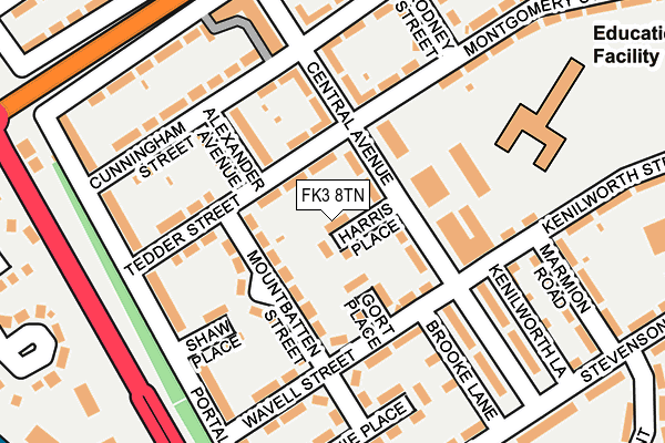 FK3 8TN map - OS OpenMap – Local (Ordnance Survey) FK3 8TN map - OS OpenMap – Local (Ordnance Survey)