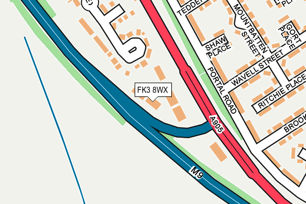 FK3 8WX map - OS OpenMap – Local (Ordnance Survey) FK3 8WX map - OS OpenMap – Local (Ordnance Survey)