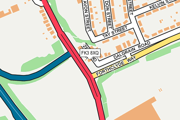 FK3 8XQ map - OS OpenMap – Local (Ordnance Survey)