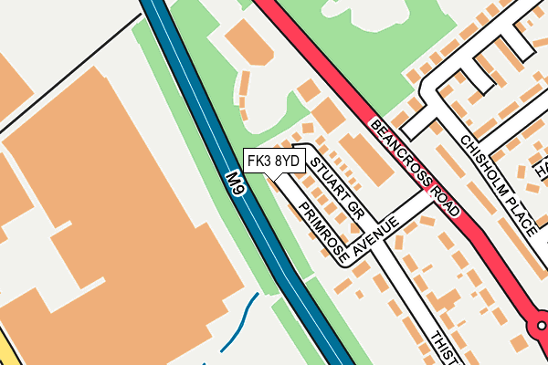 FK3 8YD map - OS OpenMap – Local (Ordnance Survey) FK3 8YD map - OS OpenMap – Local (Ordnance Survey)