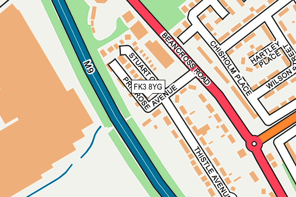 FK3 8YG map - OS OpenMap – Local (Ordnance Survey) FK3 8YG map - OS OpenMap – Local (Ordnance Survey)