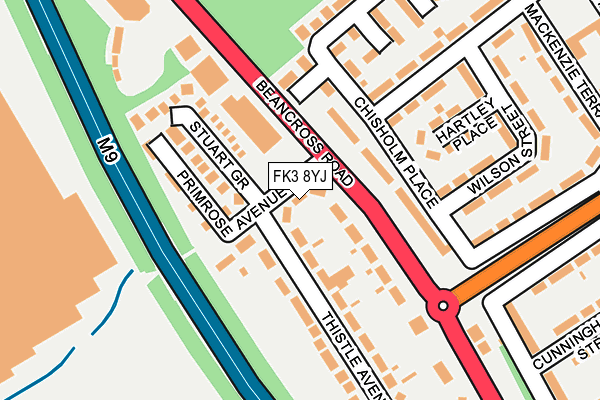 FK3 8YJ map - OS OpenMap – Local (Ordnance Survey) FK3 8YJ map - OS OpenMap – Local (Ordnance Survey)