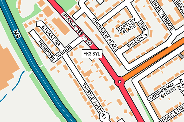 FK3 8YL map - OS OpenMap – Local (Ordnance Survey) FK3 8YL map - OS OpenMap – Local (Ordnance Survey)