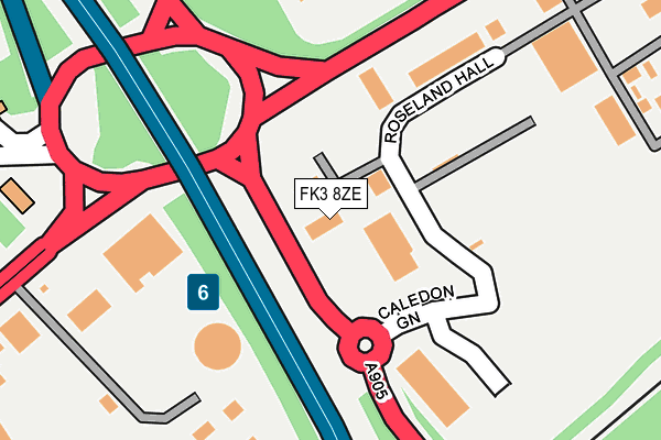 FK3 8ZE map - OS OpenMap – Local (Ordnance Survey)
