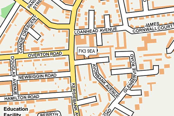 FK3 9EA map - OS OpenMap – Local (Ordnance Survey) FK3 9EA map - OS OpenMap – Local (Ordnance Survey)