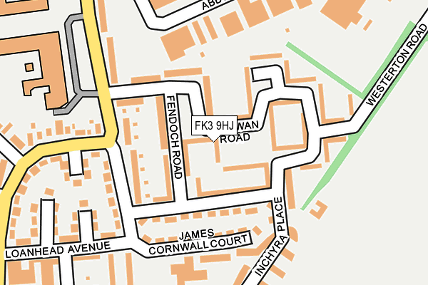 FK3 9HJ map - OS OpenMap – Local (Ordnance Survey) FK3 9HJ map - OS OpenMap – Local (Ordnance Survey)