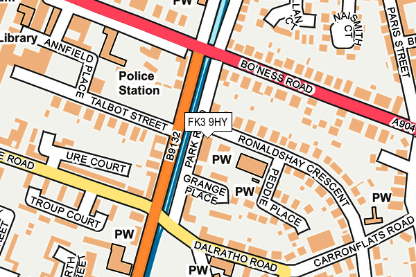 FK3 9HY map - OS OpenMap – Local (Ordnance Survey) FK3 9HY map - OS OpenMap – Local (Ordnance Survey)