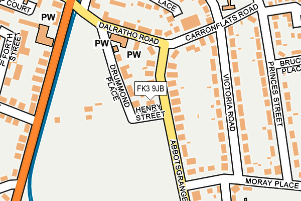 FK3 9JB map - OS OpenMap – Local (Ordnance Survey) FK3 9JB map - OS OpenMap – Local (Ordnance Survey)
