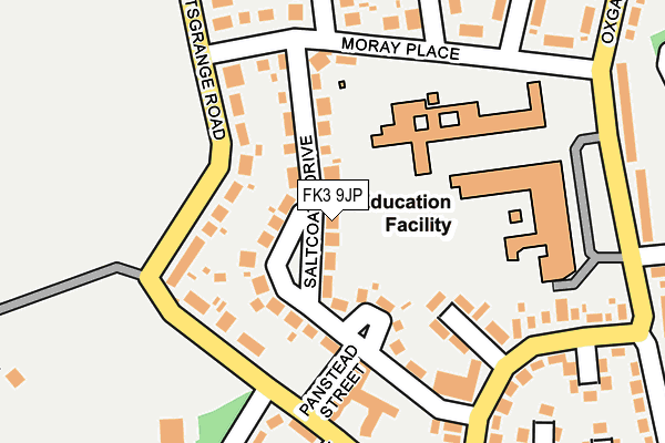 FK3 9JP map - OS OpenMap – Local (Ordnance Survey) FK3 9JP map - OS OpenMap – Local (Ordnance Survey)