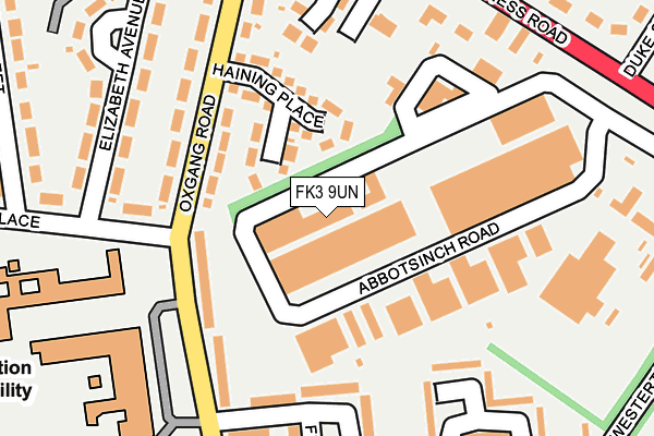FK3 9UN map - OS OpenMap – Local (Ordnance Survey) FK3 9UN map - OS OpenMap – Local (Ordnance Survey)