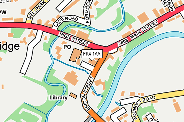 FK4 1AA map - OS OpenMap – Local (Ordnance Survey) FK4 1AA map - OS OpenMap – Local (Ordnance Survey)