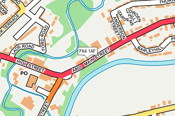 FK4 1AF map - OS OpenMap – Local (Ordnance Survey) FK4 1AF map - OS OpenMap – Local (Ordnance Survey)