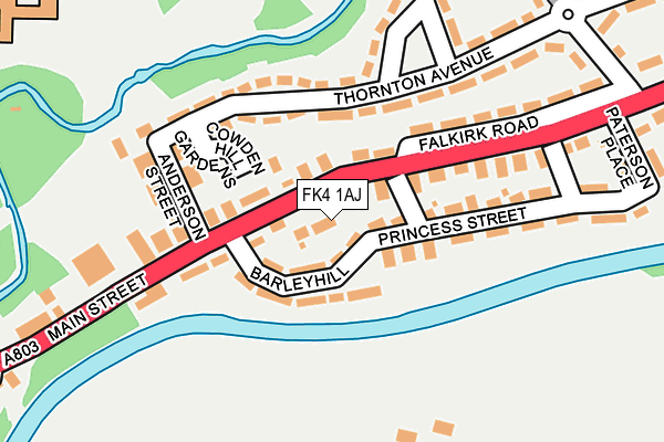 FK4 1AJ map - OS OpenMap – Local (Ordnance Survey) FK4 1AJ map - OS OpenMap – Local (Ordnance Survey)