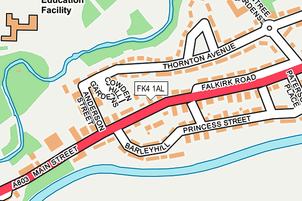 FK4 1AL map - OS OpenMap – Local (Ordnance Survey) FK4 1AL map - OS OpenMap – Local (Ordnance Survey)