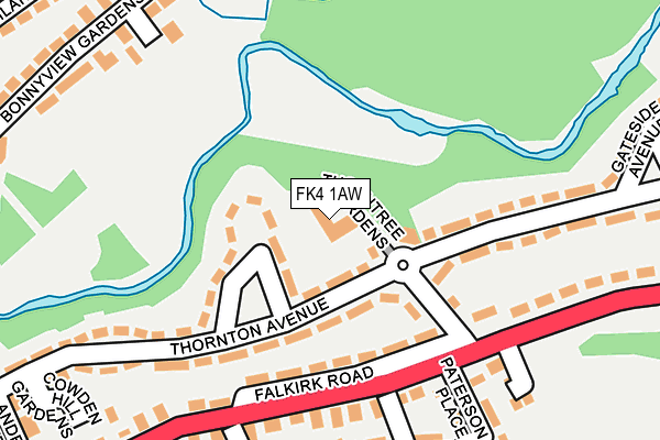 FK4 1AW map - OS OpenMap – Local (Ordnance Survey) FK4 1AW map - OS OpenMap – Local (Ordnance Survey)