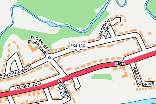 FK4 1AX map - OS OpenMap – Local (Ordnance Survey) FK4 1AX map - OS OpenMap – Local (Ordnance Survey)