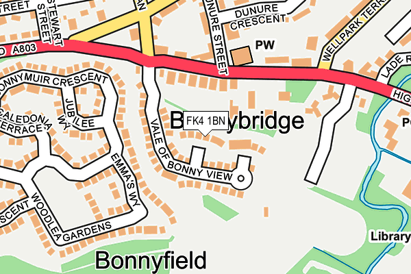 FK4 1BN map - OS OpenMap – Local (Ordnance Survey) FK4 1BN map - OS OpenMap – Local (Ordnance Survey)