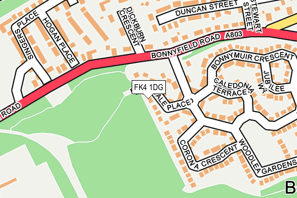FK4 1DG map - OS OpenMap – Local (Ordnance Survey) FK4 1DG map - OS OpenMap – Local (Ordnance Survey)