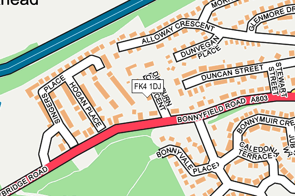 FK4 1DJ map - OS OpenMap – Local (Ordnance Survey) FK4 1DJ map - OS OpenMap – Local (Ordnance Survey)