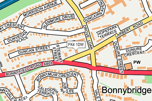 FK4 1DW map - OS OpenMap – Local (Ordnance Survey) FK4 1DW map - OS OpenMap – Local (Ordnance Survey)