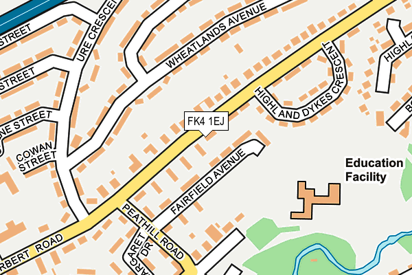 FK4 1EJ map - OS OpenMap – Local (Ordnance Survey) FK4 1EJ map - OS OpenMap – Local (Ordnance Survey)