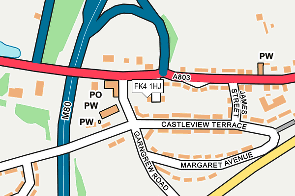 FK4 1HJ map - OS OpenMap – Local (Ordnance Survey) FK4 1HJ map - OS OpenMap – Local (Ordnance Survey)