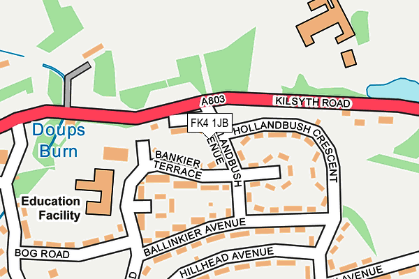 FK4 1JB map - OS OpenMap – Local (Ordnance Survey) FK4 1JB map - OS OpenMap – Local (Ordnance Survey)