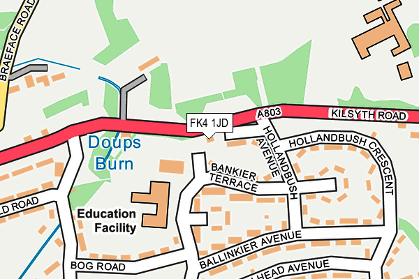 FK4 1JD map - OS OpenMap – Local (Ordnance Survey) FK4 1JD map - OS OpenMap – Local (Ordnance Survey)