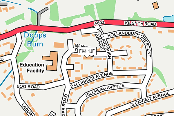 FK4 1JF map - OS OpenMap – Local (Ordnance Survey) FK4 1JF map - OS OpenMap – Local (Ordnance Survey)