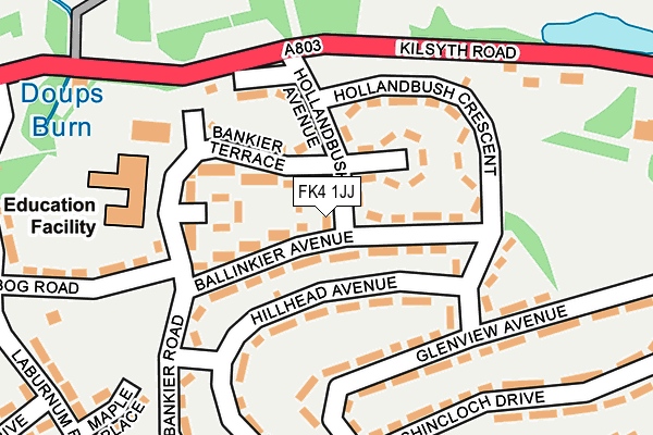 FK4 1JJ map - OS OpenMap – Local (Ordnance Survey) FK4 1JJ map - OS OpenMap – Local (Ordnance Survey)