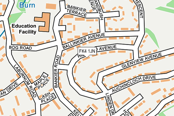 FK4 1JN map - OS OpenMap – Local (Ordnance Survey) FK4 1JN map - OS OpenMap – Local (Ordnance Survey)