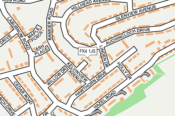 FK4 1JS map - OS OpenMap – Local (Ordnance Survey)