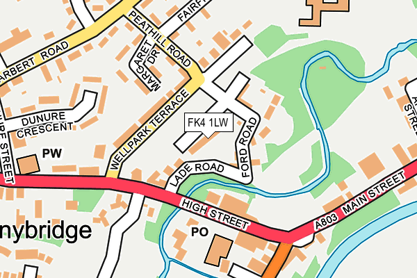 FK4 1LW map - OS OpenMap – Local (Ordnance Survey) FK4 1LW map - OS OpenMap – Local (Ordnance Survey)
