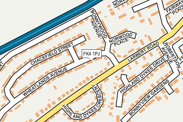 FK4 1PJ map - OS OpenMap – Local (Ordnance Survey) FK4 1PJ map - OS OpenMap – Local (Ordnance Survey)