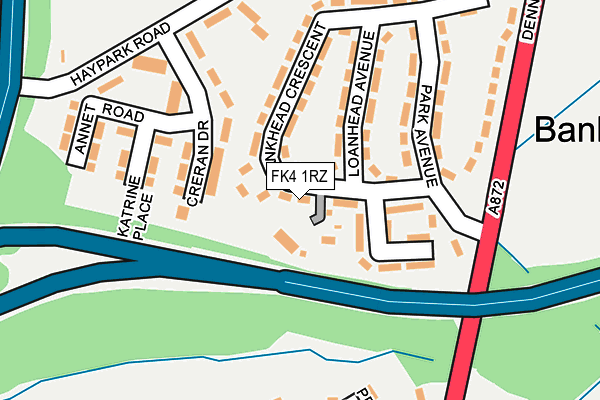 FK4 1RZ map - OS OpenMap – Local (Ordnance Survey) FK4 1RZ map - OS OpenMap – Local (Ordnance Survey)