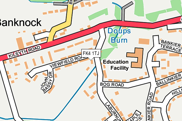 FK4 1TJ map - OS OpenMap – Local (Ordnance Survey)