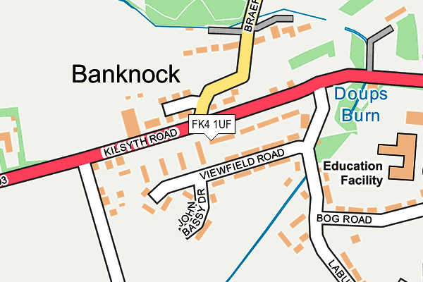FK4 1UF map - OS OpenMap – Local (Ordnance Survey) FK4 1UF map - OS OpenMap – Local (Ordnance Survey)