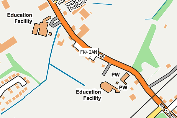 FK4 2AN map - OS OpenMap – Local (Ordnance Survey)