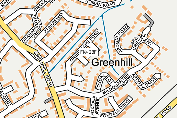 FK4 2BF map - OS OpenMap – Local (Ordnance Survey)